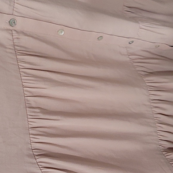 Women's Halogen light pink chambray dress with buttons, size medium - Picture 5 of 7